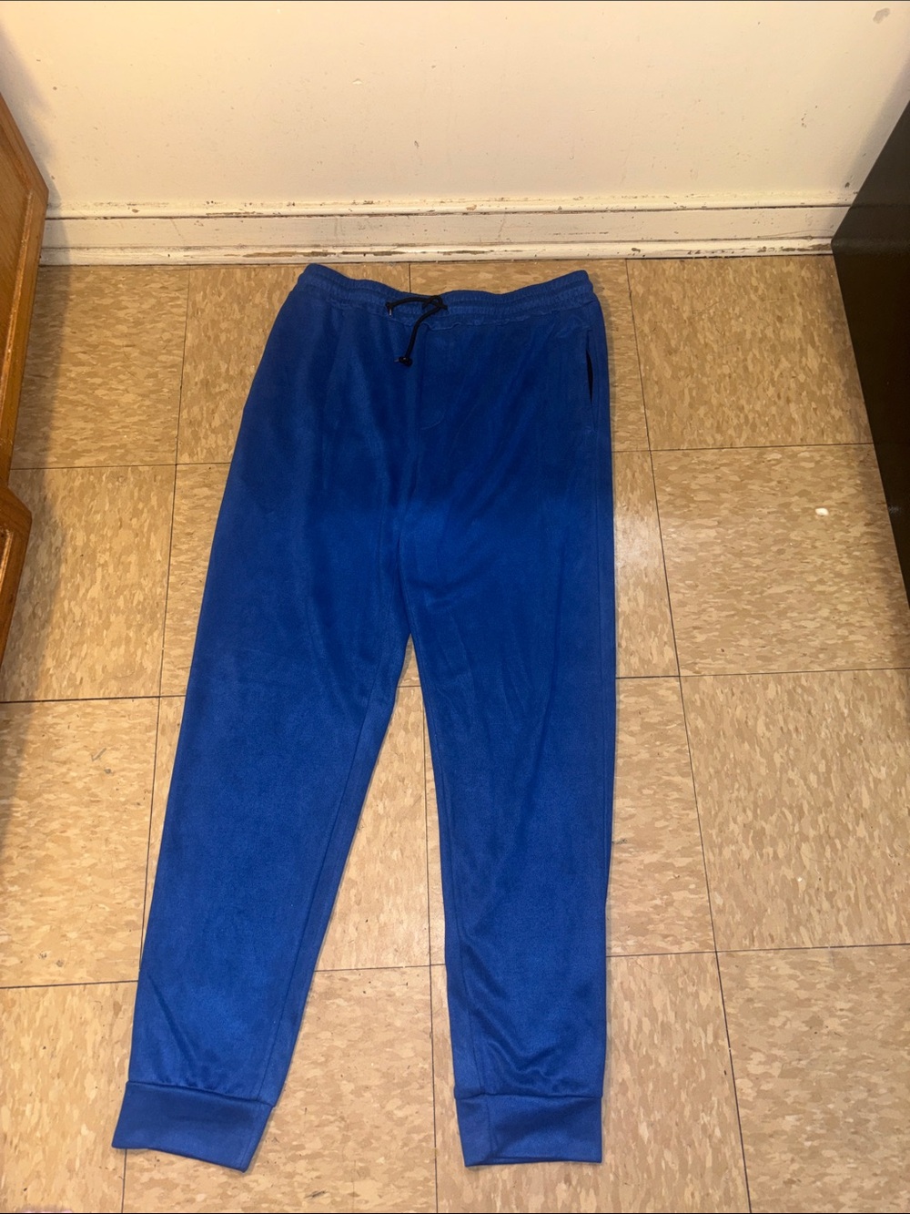 Men's Drawstring Jogger Pants in Royal Blue
